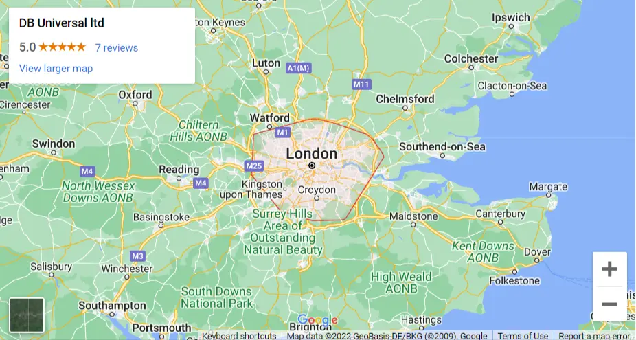 DB Universal Training map